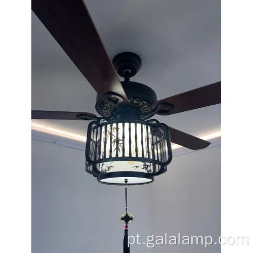 Lustre de ventilador de teto clássico para decoração de casa